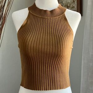 Mock neck muscle tank